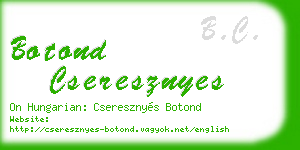 botond cseresznyes business card